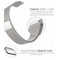 Armband Samsung Gear S2 Classic / Gear Sport - 20 mm - milanesisk loop - silver