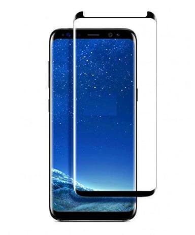 Skärmskydd Samsung Galaxy S8 Härdat glas Svart