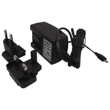 Raspberry Pi EU/UK strömadapter (svart)