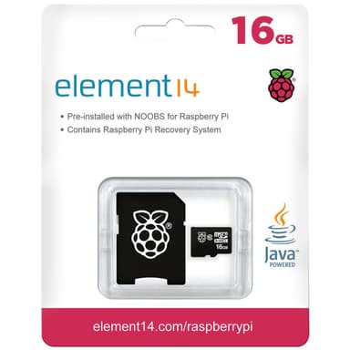 Raspberry Pi NOOBS och Raspbian Mikro SD 16 GB Raspberry Pi NOOBS och Raspbian Mikro SD 16 GB
