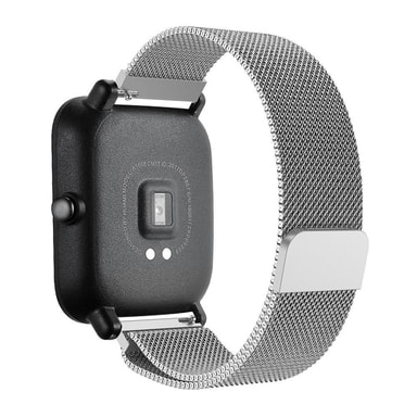 Huami Amazfit Bip 20mm rostfritt armband mesh - Silver - Elgiganten