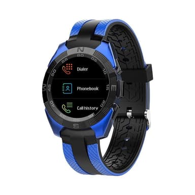 Smartwatch / sportklocka med Bluetooth - svart/blå