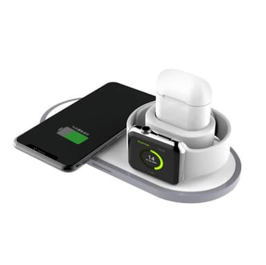 Trådlös snabbladdare för mobil, Apple Watch och Airpods