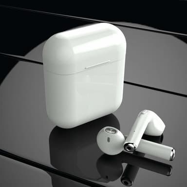In-ear Bluetooth hörlurar med laddväska