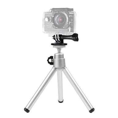 Tripod - trebensstativ för mobil och kamera - silver