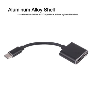 USB-C till 3,5 mm Audio Adapter och USB-C-laddare 2-in-1