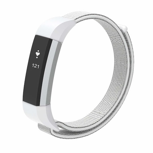 Fitbit Alta/Alta HR/Ace armband nylon - grå/vit