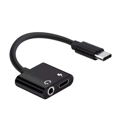 USB-C till 3,5 mm Audio Adapter och USB-C-laddare 2-in-1