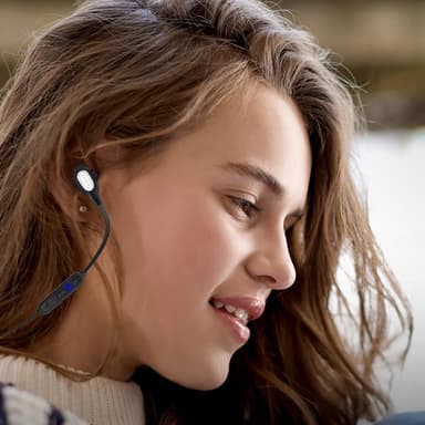Magnetiska trådlösa in-ear hörlurar Bluetooth Dual Driver - Svart