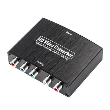 HD video-omvandlare HDMI till komponent RGB (YPbPr) och ljud L/R (LPCM)