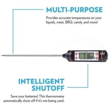 Digital stektermometer med LCD-display
