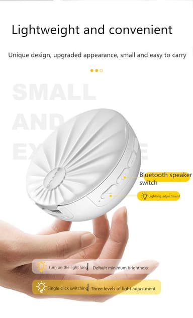 Sminkspegel med LED och Bluetooth högtalare