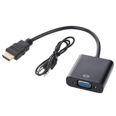 HDMI till VGA och ljud adapter