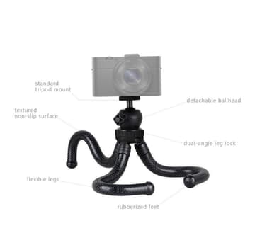 Tripod med böjbara ben