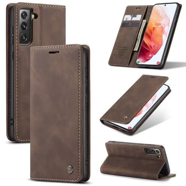 CaseMe Smart FlipCase Samsung Galaxy S21 Plus  - Coffee