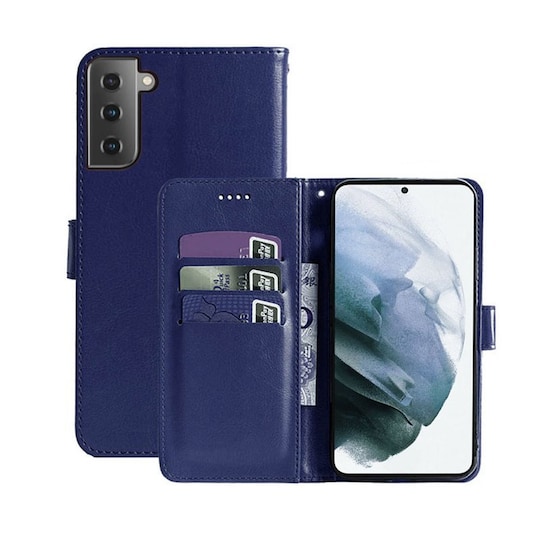 Mobilplånbok 3-kort Samsung Galaxy S21 Plus  - Mörkblå