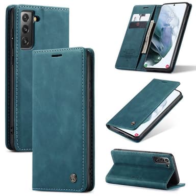 CaseMe Smart FlipCase Samsung Galaxy S21  - Blå