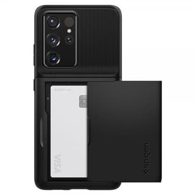 Spigen Samsung Galaxy S21 Ultra Skal Slim Armor CS Svart