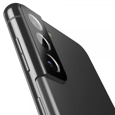 Spigen Samsung Galaxy S21 Kameralinsskydd Glas.tR Optik 2-pack Svart