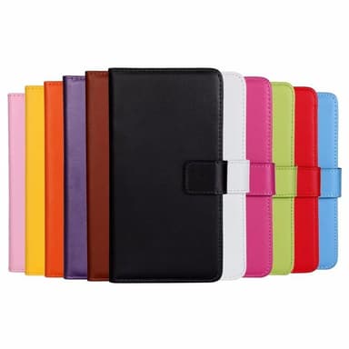 SKALO Xiaomi Mi 10T/10T Pro Plånboksfodral Äkta Skinn - Svart