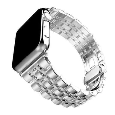 SKALO Metallarmband 5-länk Apple Watch 42/44/45/49mm - Silver