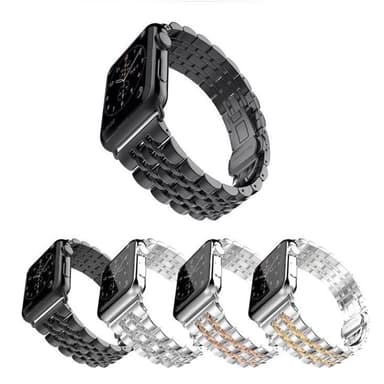 SKALO Metallarmband 5-länk Apple Watch 42/44/45/49mm - Guld