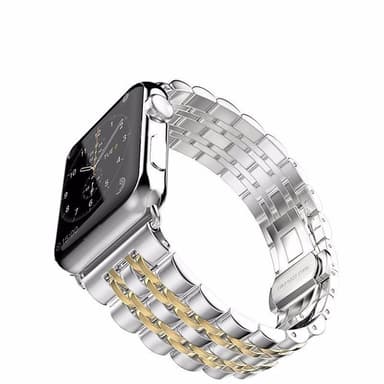 SKALO Metallarmband 5-länk Apple Watch 42/44/45/49mm - Guld