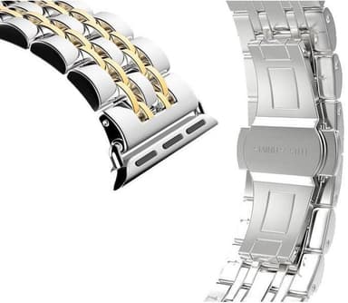 SKALO Metallarmband 5-länk Apple Watch 42/44/45/49mm - Guld