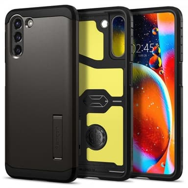 Spigen Samsung Galaxy S21 Skal Tough Armor Gunmetal