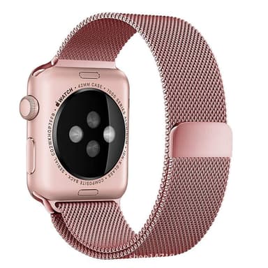 SKALO Milanese Loop Apple Watch 42/44/45/49mm - Roséguld