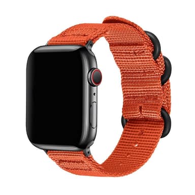 SKALO Nato-armband i nylon Apple Watch 38/40/41mm - Orange