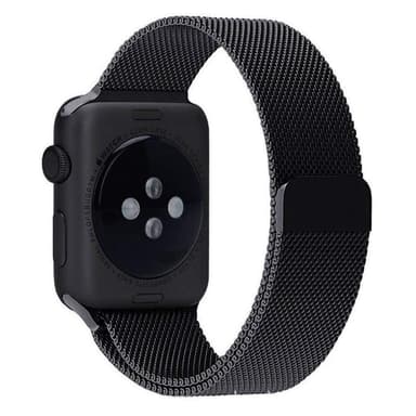 SKALO Milanese Loop Apple Watch 42/44/45/49mm - Svart