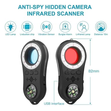 S100 Mikro Kamera Detector Anti Spy Kamera Detektor