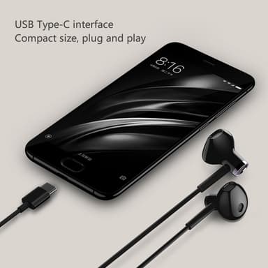 XIAOMI BRE02JY USB-C In-ear hörlurar + Mic - Svart
