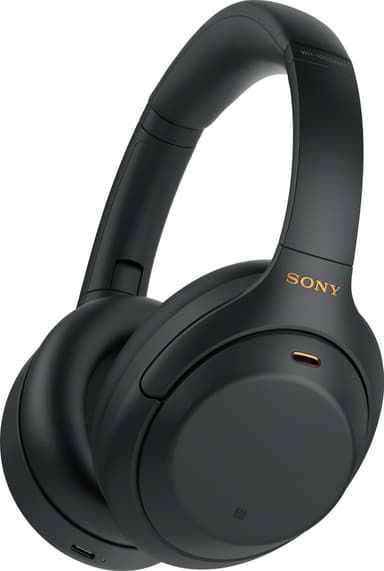 Sony trådlösa around-ear hörlurar WH-1000XM4 (svart)