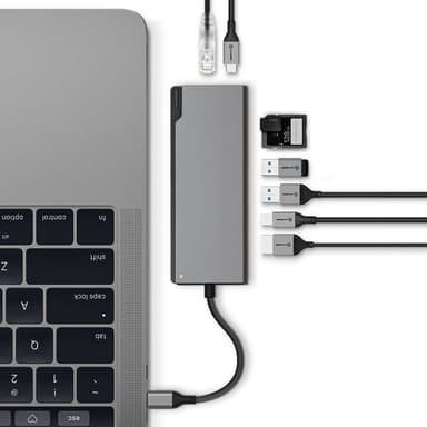 Alogic Ultra Plus USB-C dockningsstation (rymdgrå)
