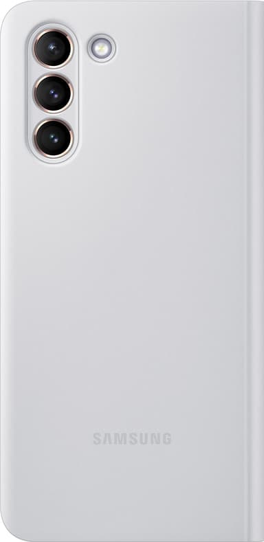 Samsung Galaxy S21 Clear View fodral (ljusgrå)