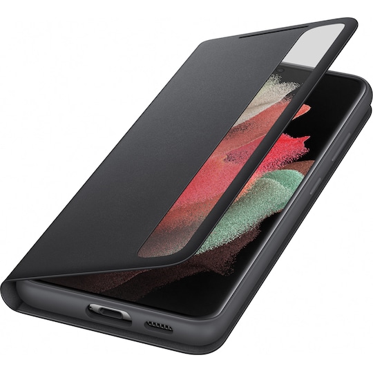 Samsung Galaxy S21 Ultra Clear View fodral (svart)
