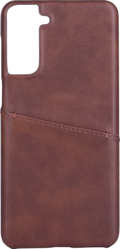 Onsala Samsung Galaxy S21 Plus läderfodral (brunt)