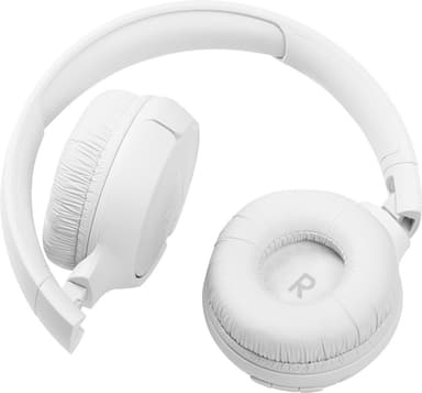 JBL Tune 510BT trådlösa on-ear hörlurar (vit)