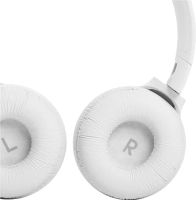 JBL Tune 510BT trådlösa on-ear hörlurar (vit)