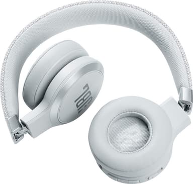 JBL LIVE 460NC trådlösa on-ear hörlurar (vit)