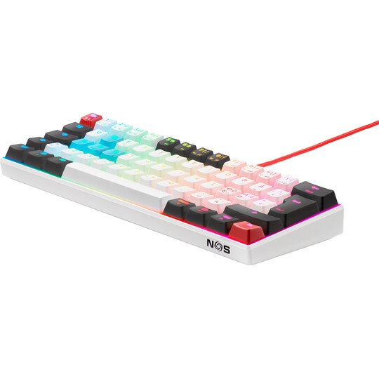 NOS C-450 Mini PRO RGB tangentbord (tilt)