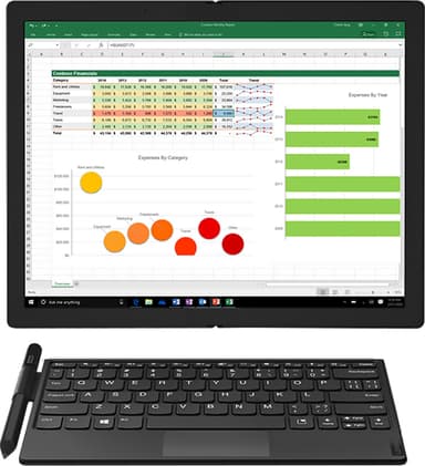 Lenovo ThinkPad X1 Fold Gen1 13.3" hopfällbar bärbar dator 256 GB (svart)