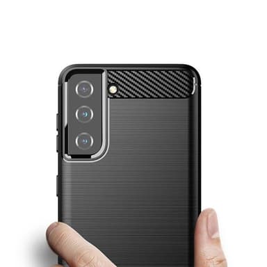 SKALO Samsung S21 Plus Armor Carbon Stöttåligt TPU-skal - Röd