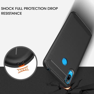 Stöttåligt Armor Carbon TPU-skal Huawei Y6 2019 - Blå