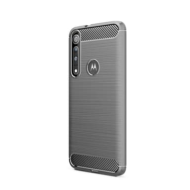 Stöttåligt Armor Carbon TPU-skal Moto G8 Plus - Grå