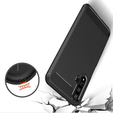 Stöttåligt Armor Carbon TPU-skal Huawei Nova 5T - Grå