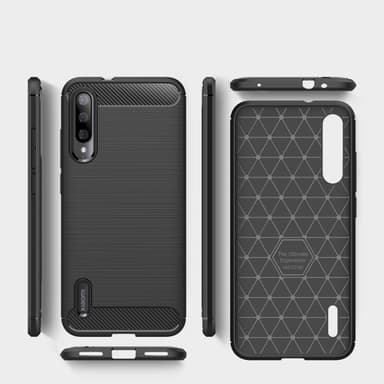 Stöttåligt Armor Carbon TPU-skal Xiaomi Mi A3 - Svart
