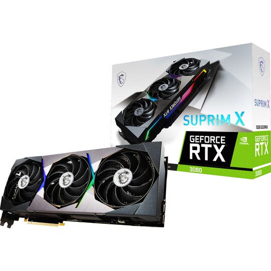 MSI GeForce RTX 3080 SUPRIM X 10GB grafikkort